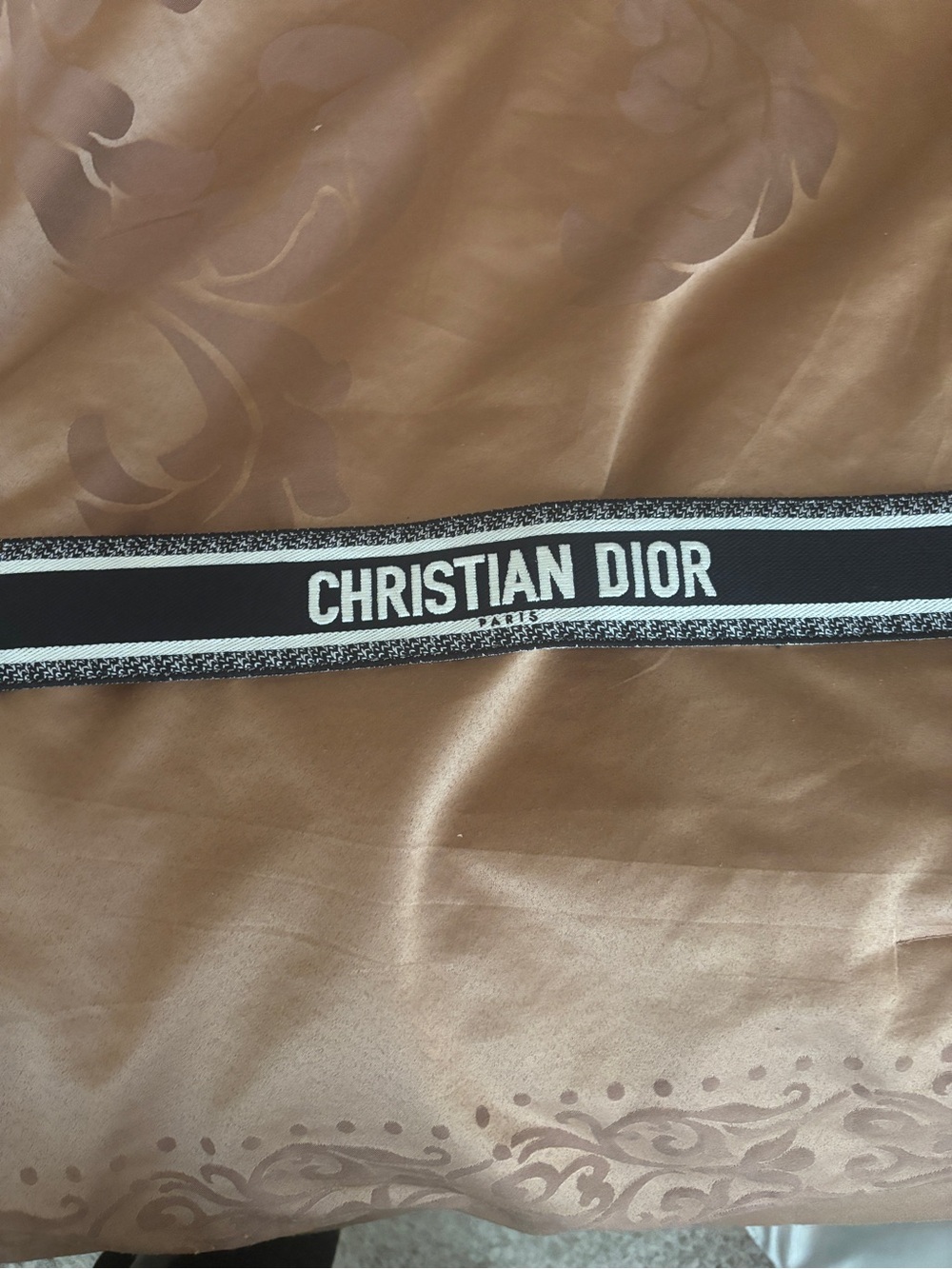 Dior Black and White Branded Strap